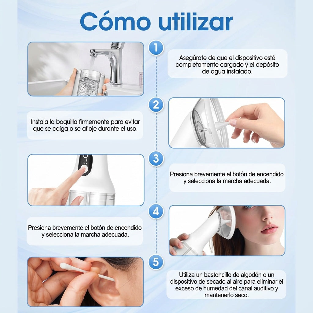 Limpiador de Oídos por Agua